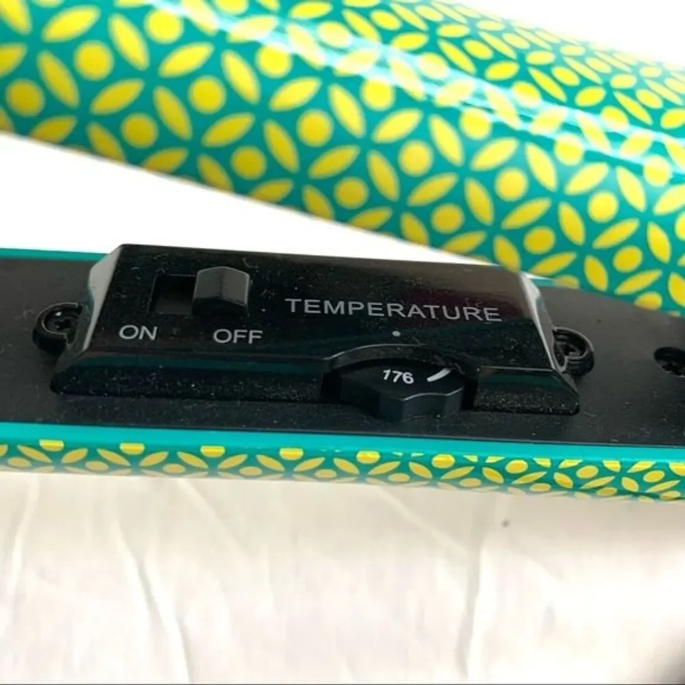 Revive Flat Styling Hair Iron Green Teal Blue & Black Temp 176-450F Straigtener